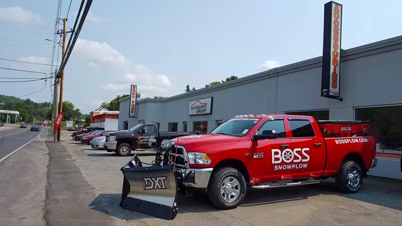 Boss Snowplow at Autosaver Body Shop & Accessory Center in Saint Johnsbury VT