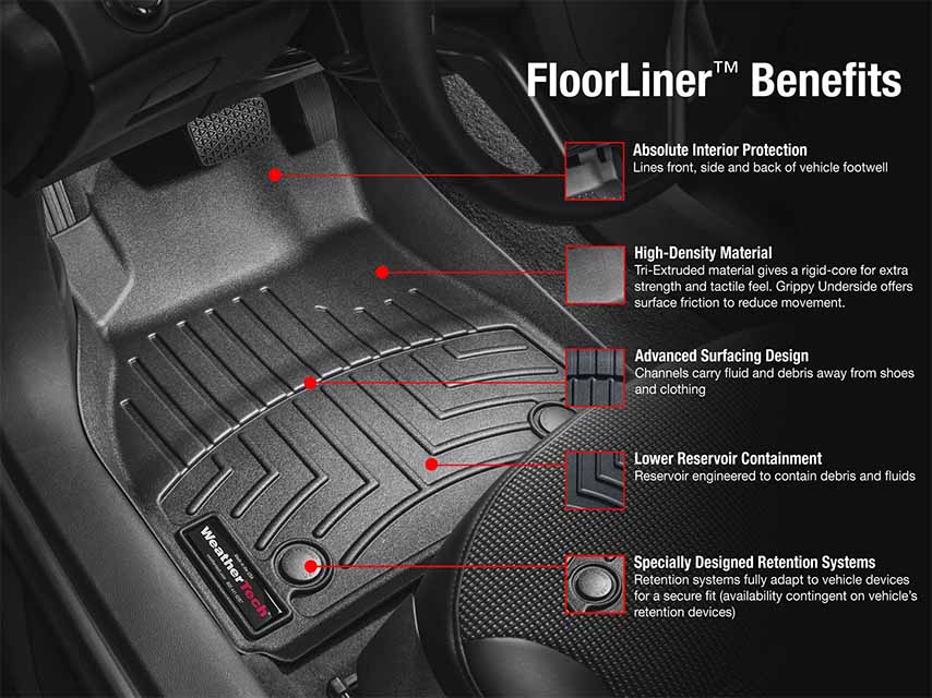 FloorLiner™ Weather tech floor mats at Autosaver Body Shop & Accessory Center in Saint Johnsbury VT